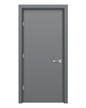 Dark Grey Metal Door